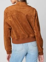Poker Face 2023 Charlie Cale Suede Bomber Jacket