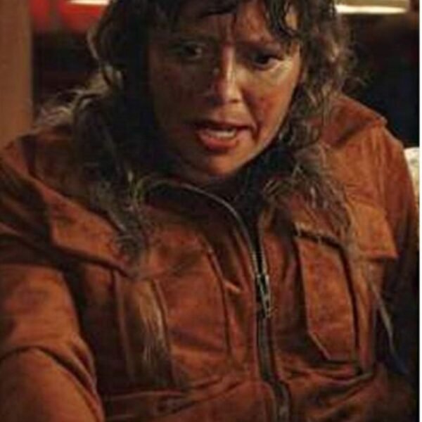 Poker Face 2023 Charlie Cale Suede Bomber Jacket