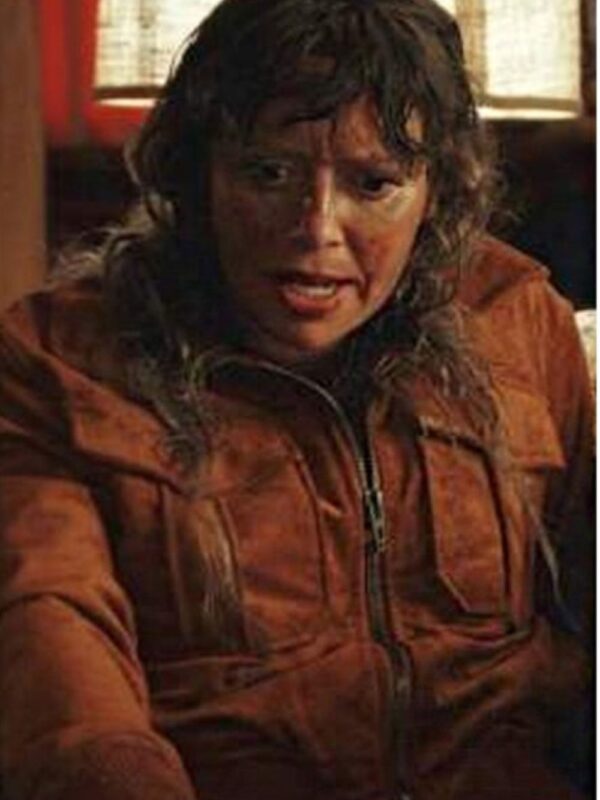 Poker Face 2023 Charlie Cale Suede Bomber Jacket