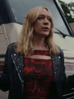 Poker Face 2023 Chloe Sevigny Black Leather Jacket