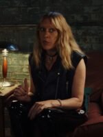 Poker Face 2023 Ruby Ruin Black Leather Vest