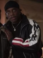 Power Book II Cane Tejada Amiri Cropped Bomber US Flag Jacket