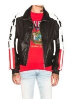 Power Book II Cane Tejada Amiri Cropped Bomber US Flag Jacket