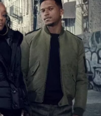 Power Book II Ghost Ezekiel Cross Green Jacket