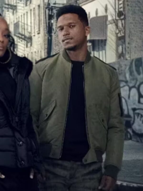 Power Book II Ghost Ezekiel Cross Green Jacket