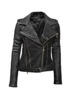 Power Book II Ghost Monet Black Leather Jacket
