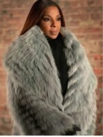 Power Book II Ghost Monet Grey Fur CoatPower Book II Ghost Monet Grey Fur Coat