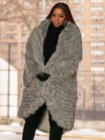 Power Book II Ghost Monet Grey Fur Coat