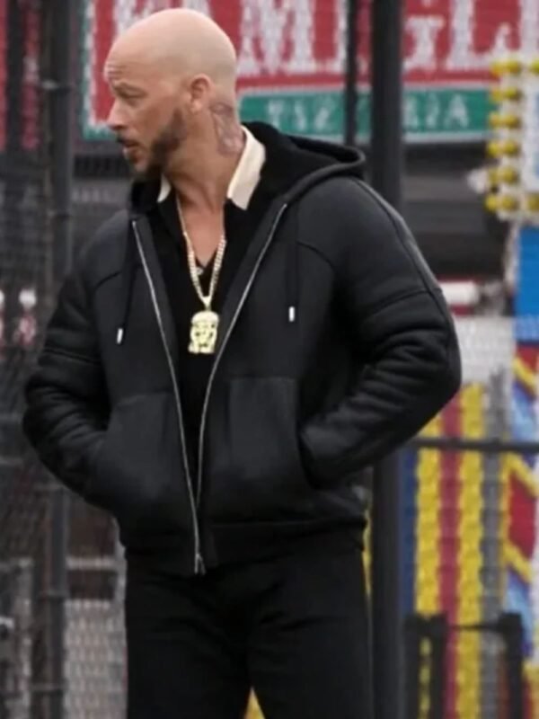 Power Book II Ghost S02 Lorenzo Tejada Hooded Leather Jacket