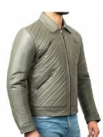 Power Book II Ghost S02 Tariq St Patrick Grey Leather Jacket