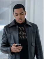 Power Book II Ghost S02 Tariq St Patrick Leather Black Jacket