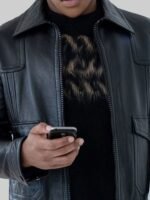 Power Book II Ghost S02 Tariq St Patrick Leather Black Jacket