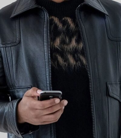 Power Book II Ghost S02 Tariq St Patrick Leather Black Jacket