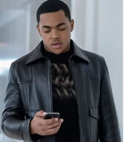 Power Book II Ghost S02 Tariq St Patrick Leather Black Jacket