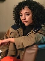 Power Book II Ghost S03 Effie Morales Brown Jacket