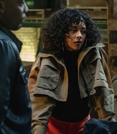 Power Book II Ghost S03 Effie Morales Brown Jacket