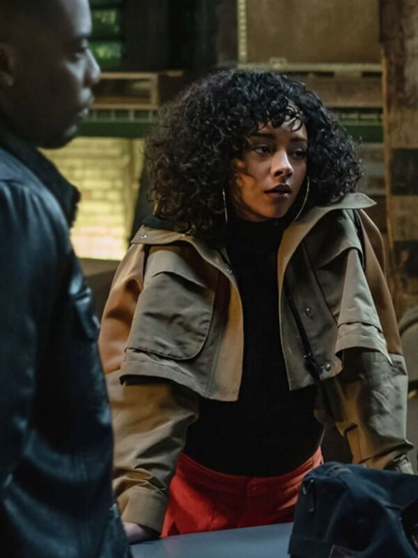 Power Book II Ghost S03 Effie Morales Brown Jacket
