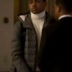 Power Book II Ghost Tariq St Patrick Grey Hooded Parachute Jacket