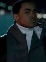 Power Book II Ghost Tariq St Patrick Grey Hooded Parachute Jacket