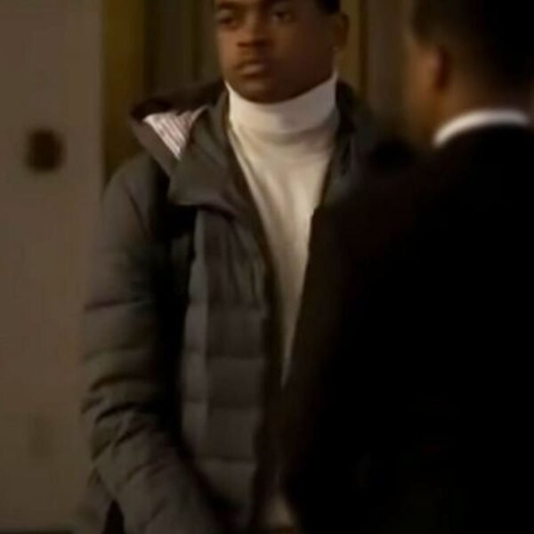 Power Book II Ghost Tariq St Patrick Grey Hooded Parachute Jacket