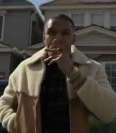 Power Book II Michael J Ferguson Brown and Off White Jacket