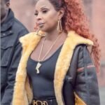 Power Book II S01 Ghost Mary J. Blige Fur Leather Jacket