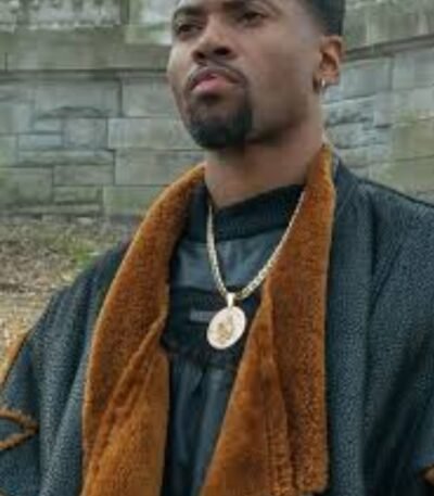 Power Book III Marvin Thomas Leather Shearling Jacket