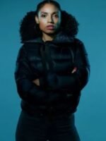 Power Book IV Gloria Black Puffer Jacket