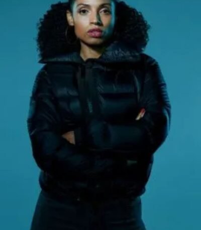 Power Book IV Gloria Black Puffer Jacket