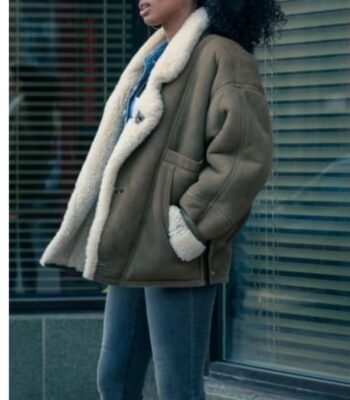 Power Book IV Gloria Shearling Jacket