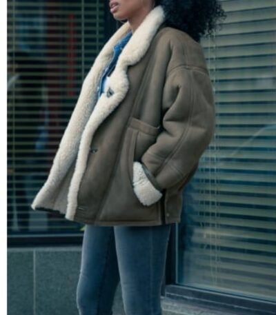 Power Book IV Gloria Shearling Jacket
