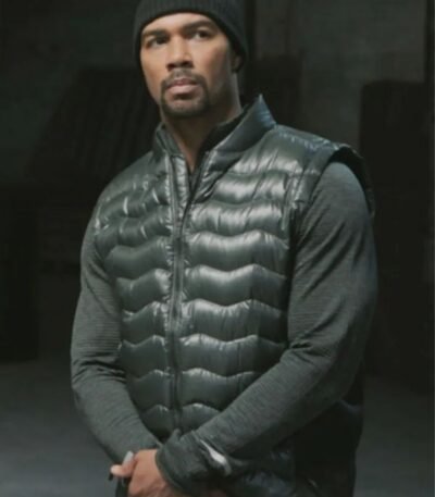 Power James St Patrick Black Quilted Puffer Vest