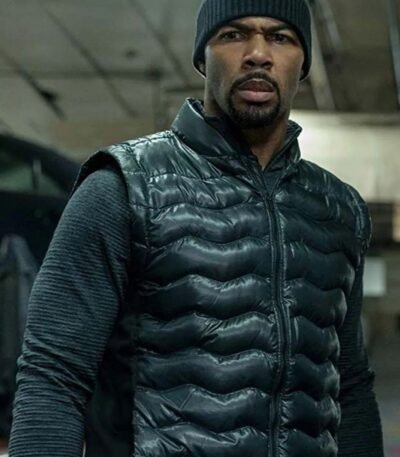 Power James St Patrick Black Quilted Puffer Vest