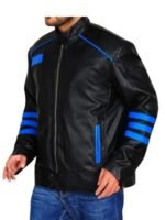 Power Rangers Flynn McAllistair Black Leather Jacket