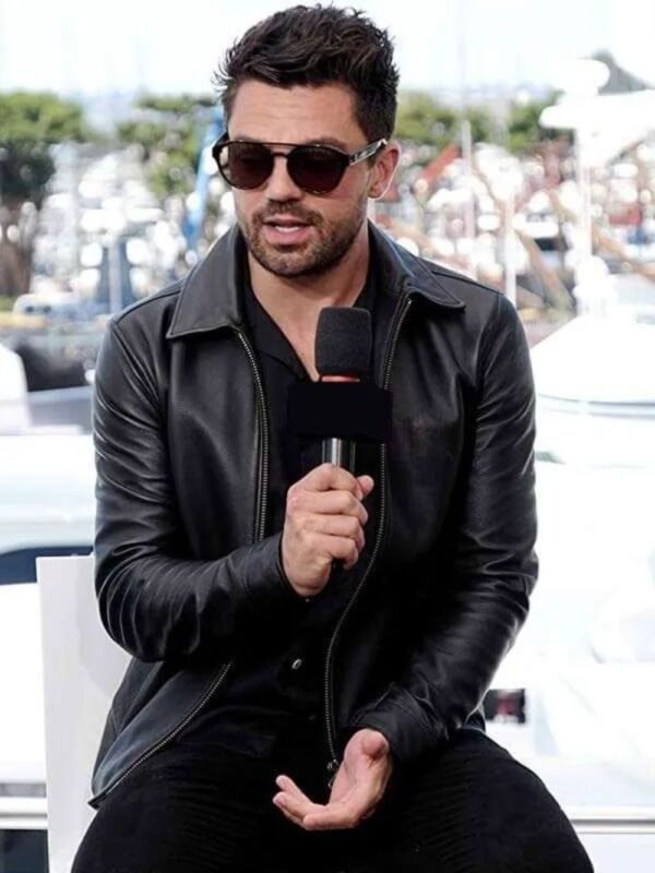 Preacher Dominic Cooper Black Leather Jacket