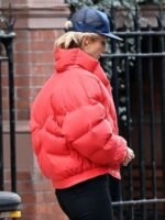 Princess Diana Red Puffer Jacket