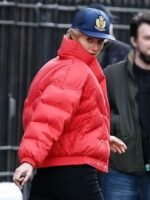 Princess Diana Red Puffer Jacket