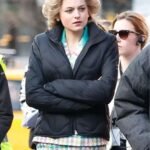 Princess Diana The Crown S04 Black Puffer Jacket