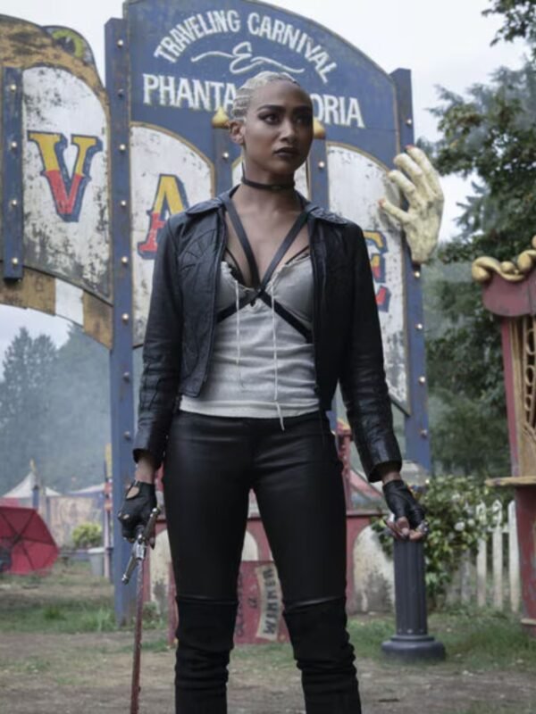 Prudence Night Chilling Adventures of Sabrina Black Leather Jacket