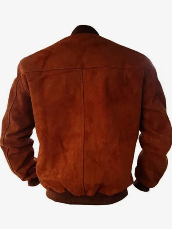 Pulp Fiction Bruce Willis Brown Suede Bomber Jacket