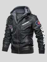 Punisher Black Hooded Bomber Jacket