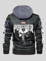 Punisher Black Hooded Bomber Jacket