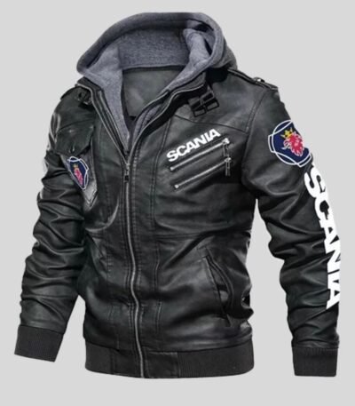 Punisher Black Hooded Bomber Jacket