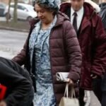 Queen Elizabeth Mother The Crown Puffer Coat