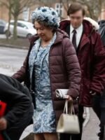 Queen Elizabeth Mother The Crown Puffer Coat