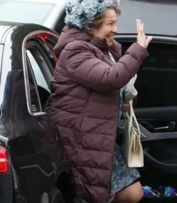 Queen Elizabeth Mother The Crown Puffer Coat