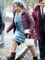 Queen Elizabeth Mother The Crown Puffer Coat