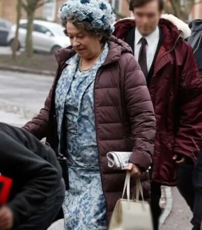 Queen Elizabeth Mother The Crown Puffer Coat