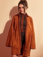 Rachel Sennott Bottoms 2023 Brown Coat