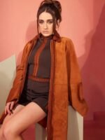 Rachel Sennott Bottoms 2023 Brown Coat